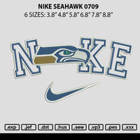 Nike Seahawk Embroidery File 6 sizes