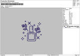 Nail Bottle Embroidery File 6 sizes