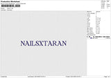 Nailsxt Embroidery File 6 size