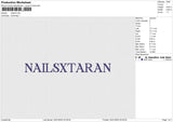 Nailsxt Embroidery File 6 size