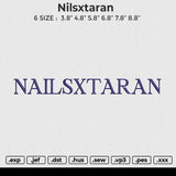 Nailsxt Embroidery File 6 size