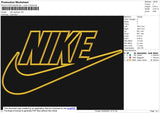 N Swoosh Applique Embroidery