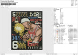 Nba final Embroidery File 6 sizes