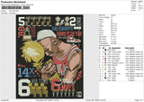 Nba final Embroidery File 6 sizes