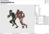 Nfl football Embroidery File 6 size