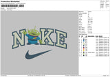 Nike Alien0605 Embroidery File 6 sizes