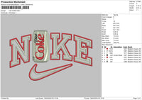 Nike Coke Embroidery File 6 sizes