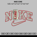 Nike Coke Embroidery File 6 sizes