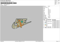 Nike Dragonite 24 Embroidery File 6 sizes