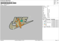 Nike Dragonite 24 Embroidery File 6 sizes