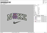 Nike Gengar Embroidery File 6 sizes