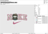 Nike HK Music no face Embroidery File 6 size