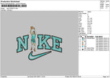 Nike Player 3011 Embroidery File 6 sizes