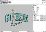 Nike Player 3011 Embroidery File 6 sizes