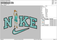 Nike Player 3011 Embroidery File 6 sizes