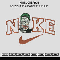 Nike Joker004 Embroidery File 6 sizes