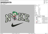 Nike Jokers01 Embroidery File 6 sizes