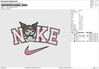 Nike KUROMI V6 Embroidery File 6 size