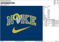 Nike Goat 02 Embroidery File 6 sizes
