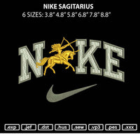 Nike Sagitarius Embroidery File 6 sizes