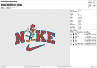 Nike WOODY Embroidery File 6 size