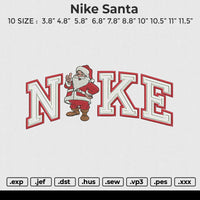 Nike Santa Embroidery