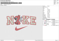 Nike Stitch Blue v3 n NIKE STITCH PINK Fill Bundle Embroidery File 6 size