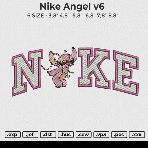 Nike angel v6 Embroidery File 6 size