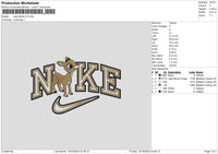 Nike Bambi V2 Embroidery File 6 sizes