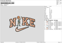 Nike Boy 1024 Embroidery File 6 sizes