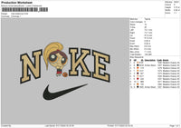 Nike Buttercup 04 Embroidery File 6 sizes