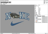 Nike Car Black 02 Embroidery File 6 sizes