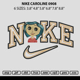 Nike Caroline 0908 Embroidery File 6 sizes