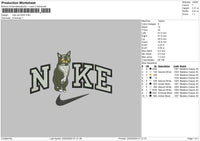 Nike Cat 2303 Embroidery File 6 sizes