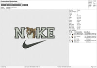 Nike dog 051223 Embroidery File 6 size