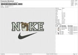 Nike dog 051223 Embroidery File 6 size