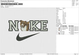 Nike dog 051223 Embroidery File 6 size