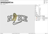 Nike dog 061224 Embroidery File 6 size