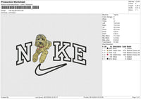 Nike dog 061224 Embroidery File 6 size