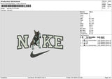 Nike Dog 1311 Embroidery File 6 sizes