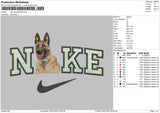 Nikedog 2307 Embroidery File 6 size
