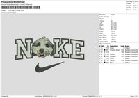 Nike Dog 2709b Embroidery File 6 sizes