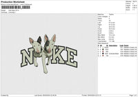 Nike Dogs Embroidery File 6 size