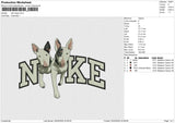 Nike Dogs Embroidery File 6 size