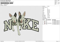 Nike Dogs Embroidery File 6 size