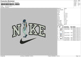 Nike Baseball 0504 Embroidery File 6 sizes