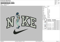 Nike Baseball 0504 Embroidery File 6 sizes