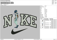 Nike Baseball 0504 Embroidery File 6 sizes