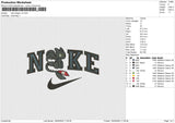 Nike dragon v2 Embroidery File 4 size