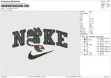 Nike dragon v2 Embroidery File 4 size